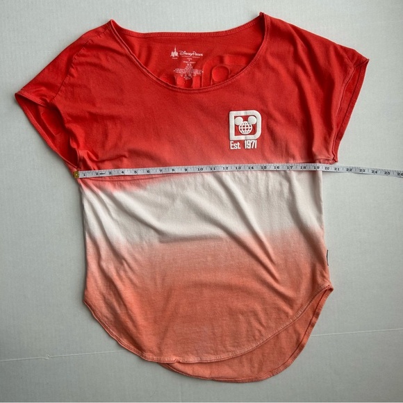 Disney World Parks‎ Women’s Coral Ombre Cotton Short Sleeve Spirit Jersey XS - Picture 6 of 12